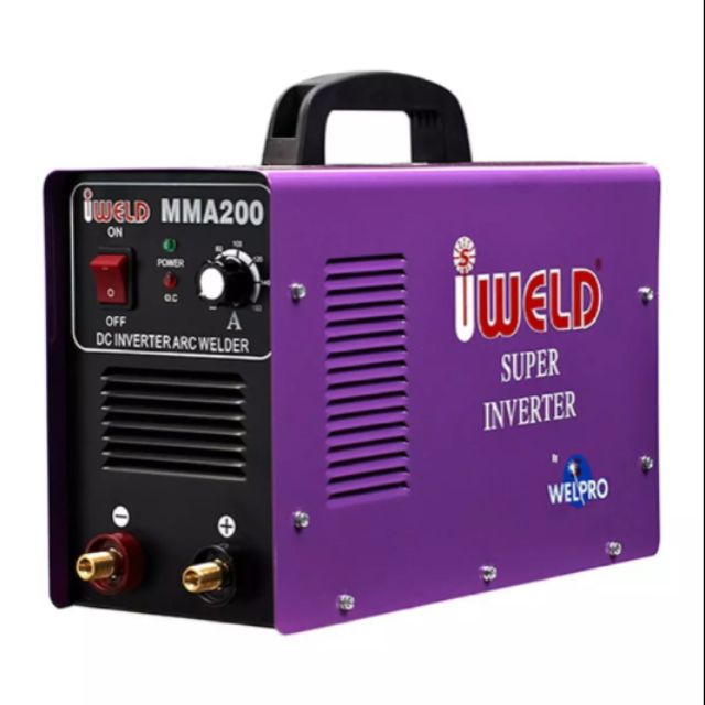 เครื่องเชื่อมไฟฟ้า iweld รุ่น MMA200I หูหิ้ว พกพา กำลังสูง 200A