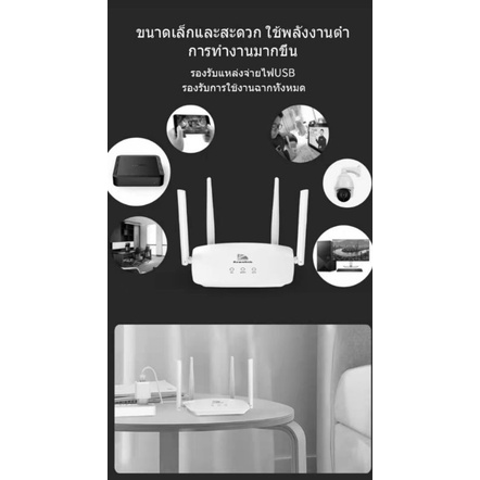 Router 4GLTEลองรับทุกเคลือข่ายอย่างชาญฉลาดด้วยระบบAiโดยไม่ต้องตั้งค่าใดๆ