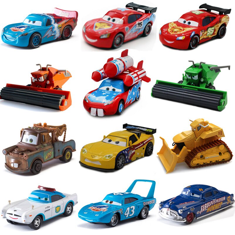 Pixar Car 3 รถของเล่น Lightning Mcqueen อัลลอยด์ 1:55 Pixar