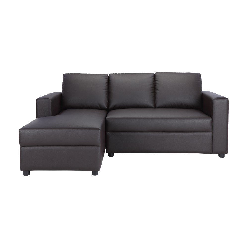 WINNER FURNITURE โซฟาหนังสังเคราะห์ L-Shape รุ่นจอร์จ สีน้ำตาลเข้ม(เลือกข้างL-Shapeได้) #5