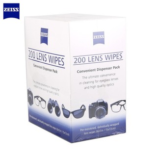 200ชิ้น ผ้าเช็ดทำความสะอาด Zeiss Lens Cleaning Wipes