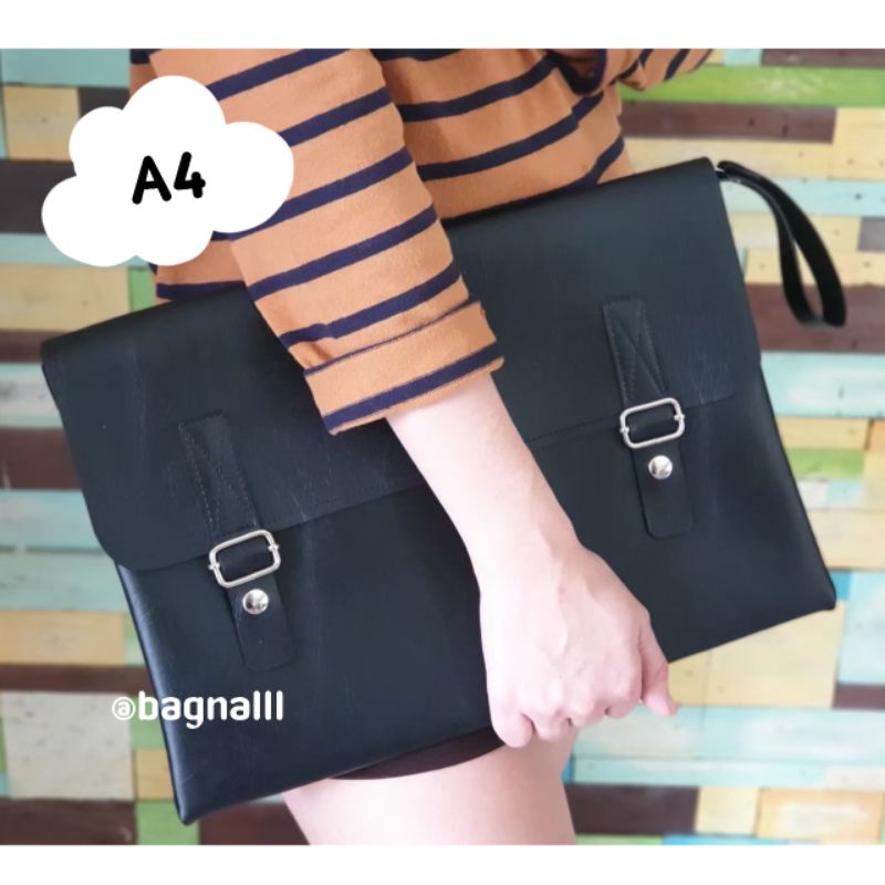 🍓แฟ้มหนังรุ่นเข็มขัดขนาดA4🍓