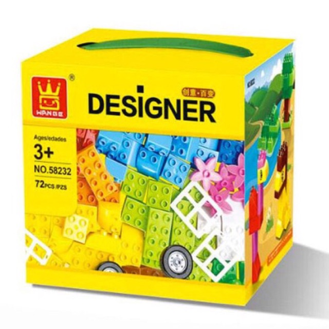 ตัวต่อ เลโก้ bricks กล่อง 72 ชิ้น