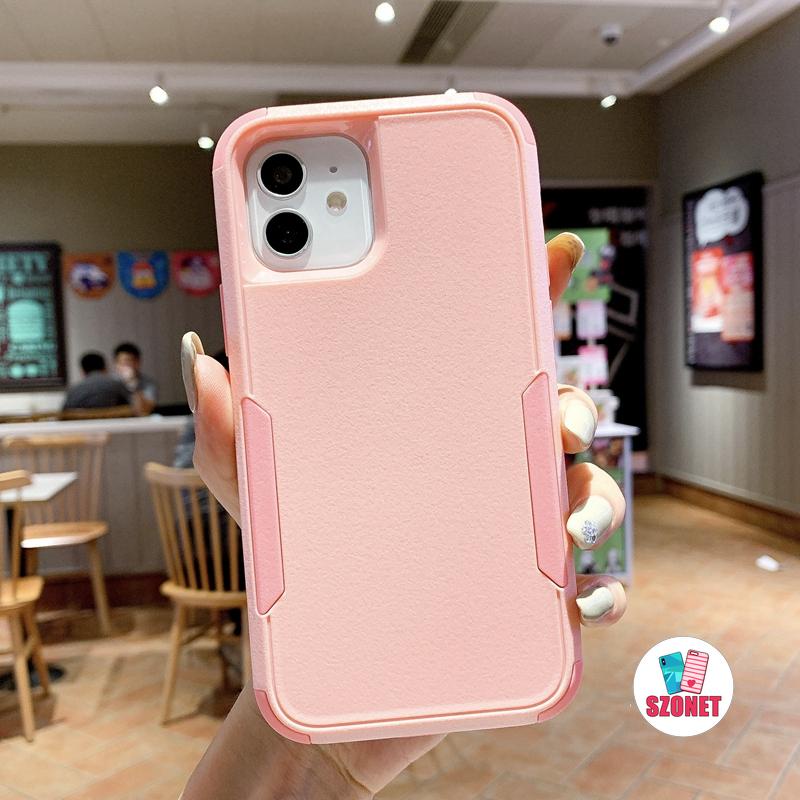 เทคโนโลยีความรู้สึกสาวสี 3in1 High-Efficiency Anti-Fall PC Hardเคสโทรศัพท์สําหรับiPhone 17 16 15 14 13 12 11 Pro Max Mini XS XR X 8 7 Plus + SE 2020 ปลอกใส่โทรศัพท์