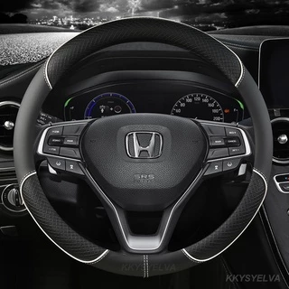 ปลอกหนังหุ้มพวงมาลัยรถยนต์ เส้นผ่าศูนย์กลาง 38 ซม. สําหรับ Honda City Civic FC FD Jazz BRV CRV HRV