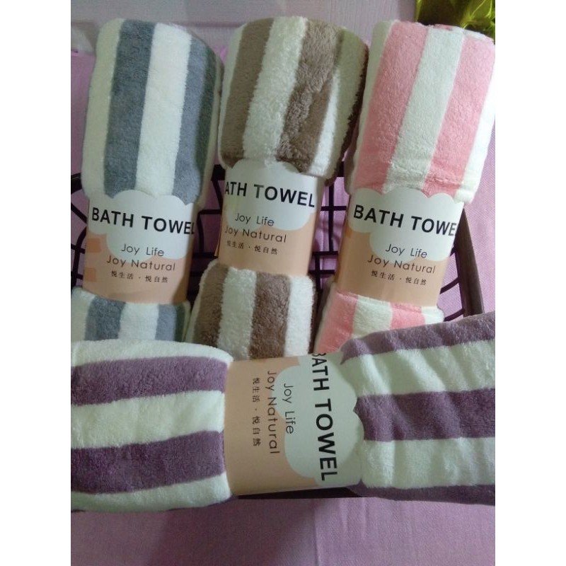 ผ้าเช็ดตัวผืนใหญ่ขนาด 70-140​ ซม. ยี่ห้อ BATH  Tower