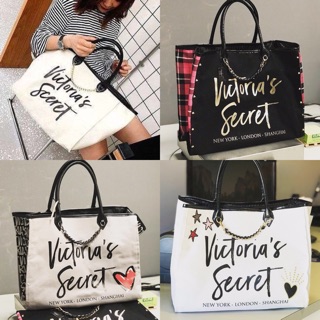 Victorias Secret Canvas Large Tote Bag