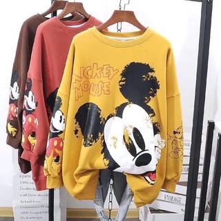 เสื้อแขนยาว สกรีน mickey