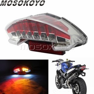 MD-รถจักรยานยนต์แบบบูรณาการไฟท้าย LED ไฟท้ายสำหรับ BMW R1200GS K25 R1200GS ผจญภัย K255 F800S ST GT F800R ด้านหลังเบรกหยุ