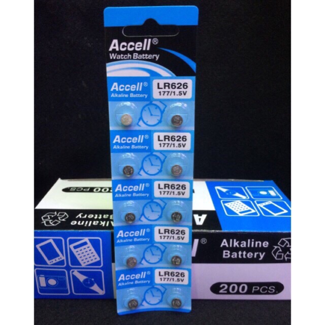 ถ่านกระดุมขนาดเล็ก LR626 ยี่ห้อ Accell🍍