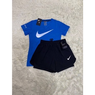 รอพรี 4 วัน 💕Nike💯 ชุดเซ็ตออกกำลังกาย เสื้อยืด เสื้อออกกำลังกาย ชุดเข้าเซต ชุดต่อยมวย ชุดวิ่ง set Nike