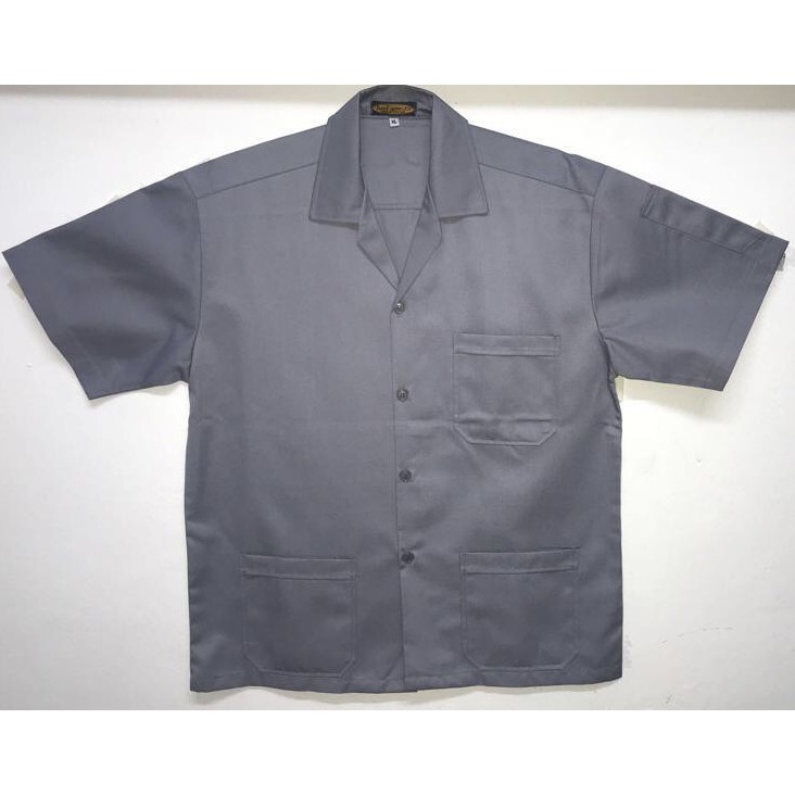เสื้อช็อป เสื้อยูนิฟอร์มช่าง สีน้ำเงิน เทา ราคาเดียวทุกไซส์ S-M-L-XL (engineer’s shirt)