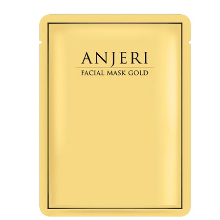 (แบบแผ่น) ANJERI  FACIAL MASK GOLD