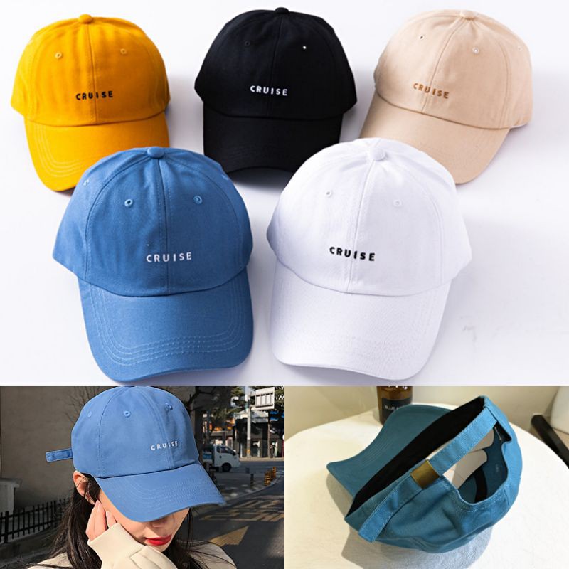 พร้อมส่งใน 1 วัน หมวกแก๊ปเบสบอล ปัก CRUISE (มี 5 สี)