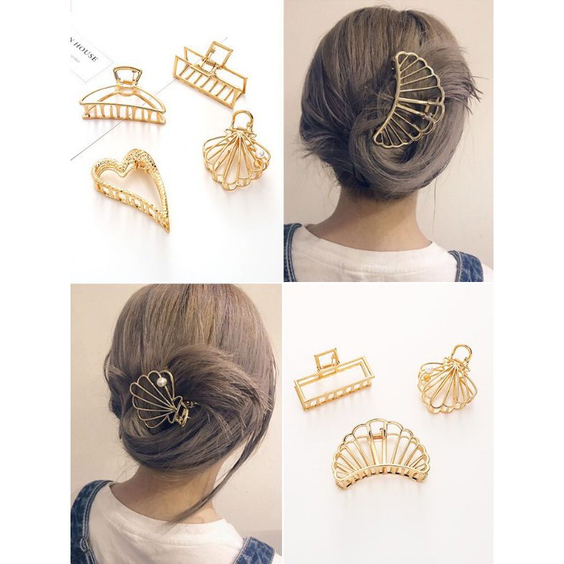 GAP-กิ๊บหนีบผมโลหะสีทองเงิน น่ารัก พร้อมส่ง พร้อมส่งจากไทย