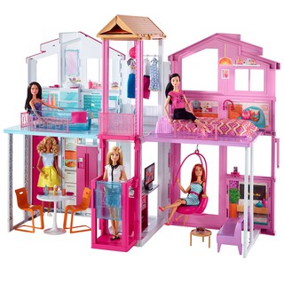 Barbie® 3-Story Townhouse บ้านทาวเฮ้าส์ บาร์บี้ 3 ชั้น (DLY32 CH)