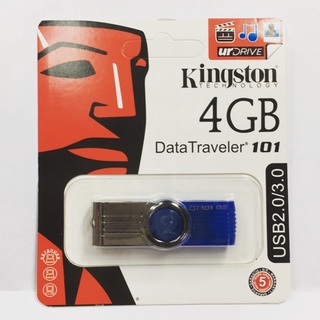 ( 4 GB ) แฟลตไดร์ท Kingston USB Flash drive 4GB รุ่น DataTraveler 101 USB 2.0/3.0 Flash Drive (คละสี)