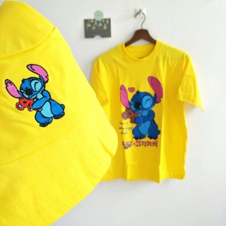 เสื้อโอเวอร์ไซส์ Stitch แถมหมวกฟรี #มีเก็บปลายทาง