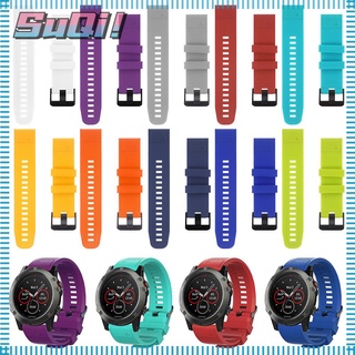 SUQI Silicone Watch band Quick Release Wrist Strap For Garmin Fenix 5 5X 5S Plus