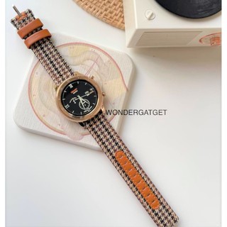 สาย Smartwatch หนังผสมผ้า ลายเคฟล่า สายผ้า nylon loop