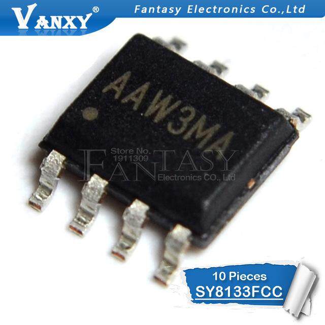 10PCS SY8133FCC SOP8 SY8133 SOP-8 SOP AAW3MA ประสิทธิภาพสูง 400KHZ 3A