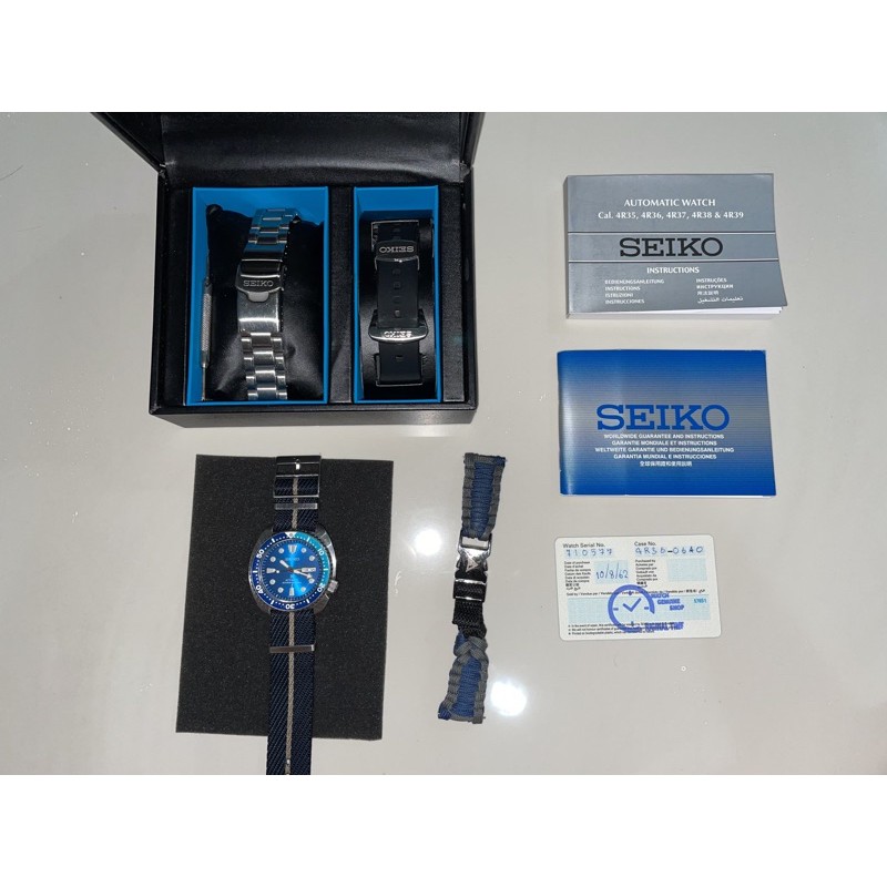 (มือสอง) SEIKO นาฬิกาข้อมือ รุ่น PROSPEX X DIVER'S SRPB11K BLUE LAGOON TURTLE - BLUE LAGOON
