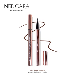 NEE CARA นีคาร่า ลิควิด อายไลเนอร์ หัวพู่กัน ติดทน กันน้ำ N450 NEE CARA LIQUID EYELINER WATER PROOF LONG LASTING