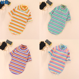 『27Pets』เสื้อยืดลายทางสําหรับสุนัขขนาดเล็ก
