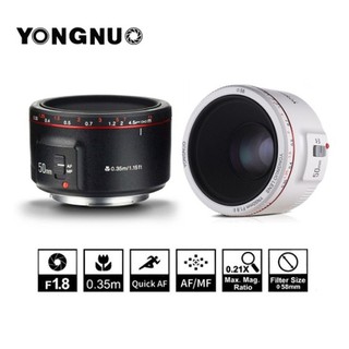 Yongnuo Lens YN 50mm F1.8 II หน้าชัดหลังเบลอ For Canon ประกันศูนย์ 1 ปี