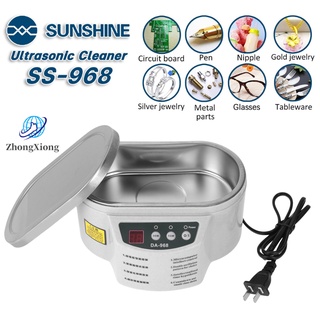 เครื่องล้าง Ultrasonic Cleaner SUNSHINE SS-968 เครื่องทําความสะอาดถังอัลตราโซนิก 600 มล. 40 Khz Ac 220 V 50 Hz