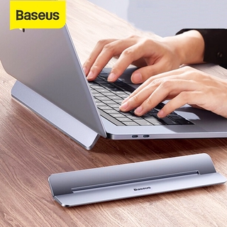 Baseus ขาตั้งแล็ปท็อป โน้ตบุ๊ก อลูมิเนียม แบบพกพา พับได้ ปรับได้ สําหรับ MacBook Air Pro 11 13 17 นิ้ว