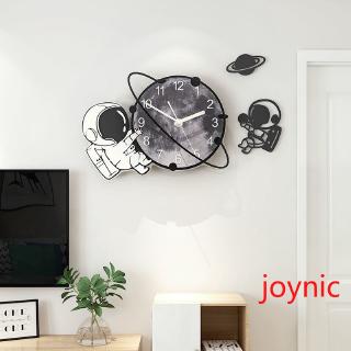 ❤joynic❤  นาฬิกาติดผนังนาฬิกาห้องนั่งเล่นบ้านแฟชั่นบุคลิกภาพความคิดสร้างสรรค์ของสีแดงลอยน้ำศิลปะนาฬิกาห้องนอนเรียบง่ายใบ้นาฬิการะฆังนาฬิกาแฟชั่นนาฬิกาแขวนตกแต่งบ้านที่ทันสมัยสร้างสรรค์นาฬิกาบุคลิกภาพศิลปะ