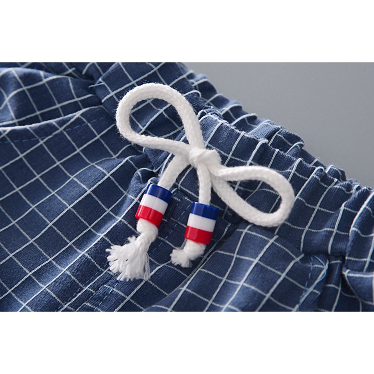 1 ชุด เด็ก เด็กชาย ชุดฤดูร้อน 1-4 ปี เด็กชาย เด็กวัยหัดเดิน เด็ก ทารก เด็กชาย ชุด ผ้าฝ้าย เย็น ที + กางเกงขาสั้น กางเกง เสื้อผ้า ชุด - รูปที่ 7