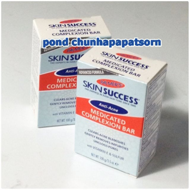 Palmer's, skin success, anti-acne, medicated complexion bar สบู่สำหรับคนเป็นสิว