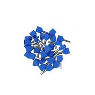 หางปลา คอร์ดเอ็น แบบสายคู่ รุ่น TE6014 สีน้ำเงิน ( 100 pcs )