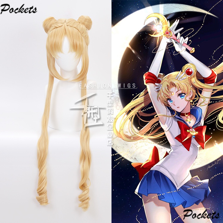 Anime Cosplay Sailor Moon Water Ice Princess Hare Bunny Wig Clinidi Coscos 1VWD fcqO