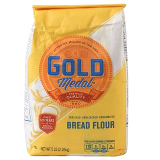 Unbleached Bread Flour Gold Medal 2.27 kg/แป้งขนมปังไม่ฟอก เหรียญทอง 2.27 กก.