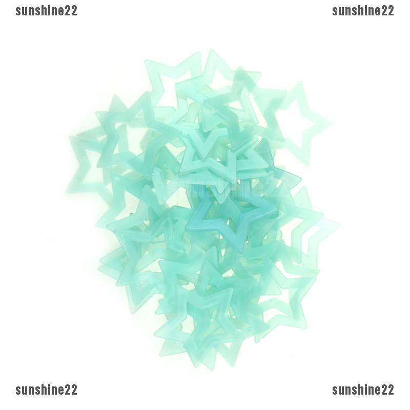 Pack Of 30 Plastic Stars For Ceilings Glow In The Dark Planets