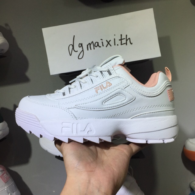 Real-original FILA-Disruptor II-2 pink-new box-tags etc-size 36-40-Ready Stock รีวิว ชุดราตรีสั้น ชุดคนอ้วน ราคาส่ง สินค้าขายดี ลดราคา