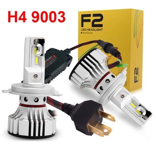 ไฟหน้า LED รุ่น F2 ขั้ว H4 12000LM รับปรกัน1ปี งานแท้ 6 พิน