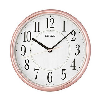 นาฬิกาแขวนผนัง Seiko Wood Japan QXA671P QXA671 สีโรสโกลด์ ของแท้