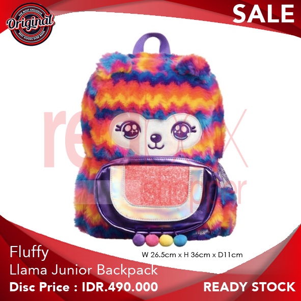 กระเป๋าเป้ Smiggle Fluffy Llama Junior ดั้งเดิม