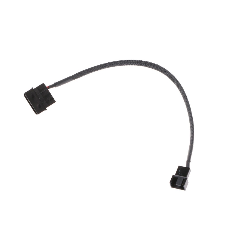Ior 4-Pin Molex Male to 3-Pin/4-Pin PWM สําหรับเคสพัดลม อะแดปเตอร์เชื่อมต่อสายเคเบิ้ล 1 to 1 #7