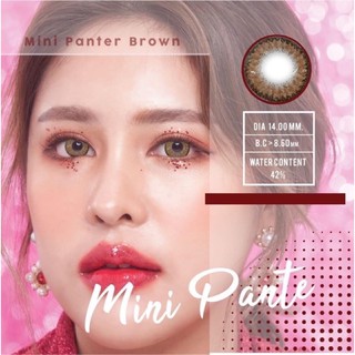 Mini panter brown พร้อมส่งสายตาปกติ (lovelylens)