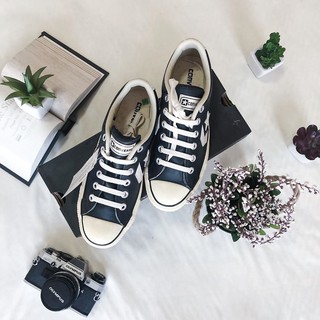 รองเท้า CONVERSE BLACK LEATHER Unisex ของแท้ 100% (BK)