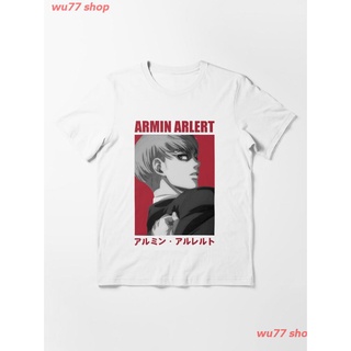 2022 Armin Arlert Essential T-Shirt เสื้อยืดพิมพ์ลาย เสื้อยืดลายการ์ตูน คอกลม cotton ความนิยม Unisex