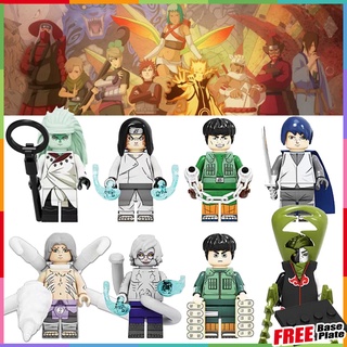 ฟิกเกอร์นารูโตะ Uchiha Madara Zetsu Rock Lee Yakushi Kabuto Kimimaro Uchiha Sasuke ขนาดเล็ก KF6126