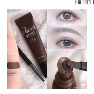 (พร้อมส่ง) MISSHA Palette paint liner อายไลเนอร์เนื้อเจล ที่มาในรูปแบบหลอด บีบใช้ง่าย มาพร้อมแปรงเขียนอายไลเนอร์ในเซ็ท