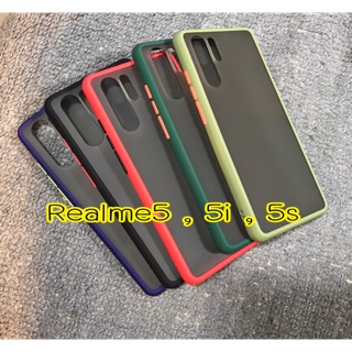 💥ส่งจากไทย💥 เคสขอบสีงานด้าน Realme5 , 5i. 5s