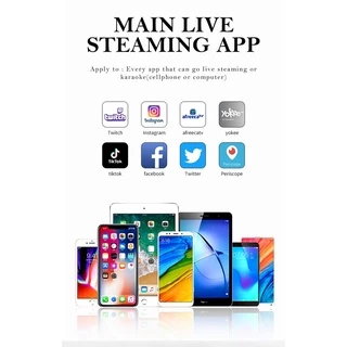 V8 Audio Stereo Headset Microphone Webcast Streamer Live Sound Card(Bluetooth)V8 BT USBเสียงชุดหูฟังไมโครโฟน Webcast